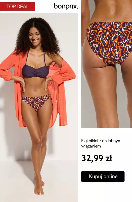 bonprix - gazetka promocyjna Gotowa na plażę? Stroje kąpielowe w supercenach   - strona 3