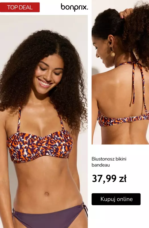 bonprix - gazetka promocyjna Gotowa na plażę? Stroje kąpielowe w supercenach   - strona 2