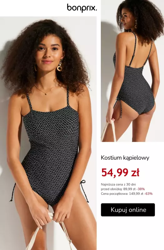 bonprix - gazetka promocyjna Stroje kąpielowe z wyprzedaży – od 27,99 zł   - strona 3
