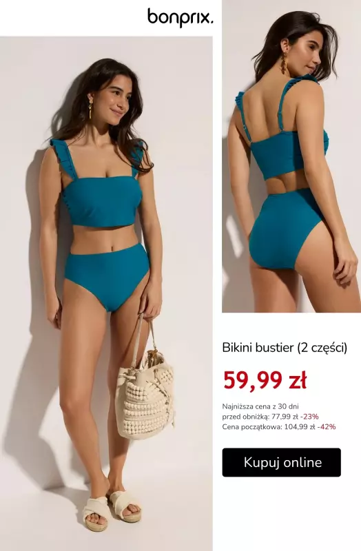 bonprix - gazetka promocyjna Stroje kąpielowe z wyprzedaży – od 27,99 zł   - strona 2