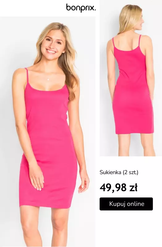bonprix - gazetka promocyjna Odzież damska BASIC do 50 zł od wtorku 22.07  - strona 10