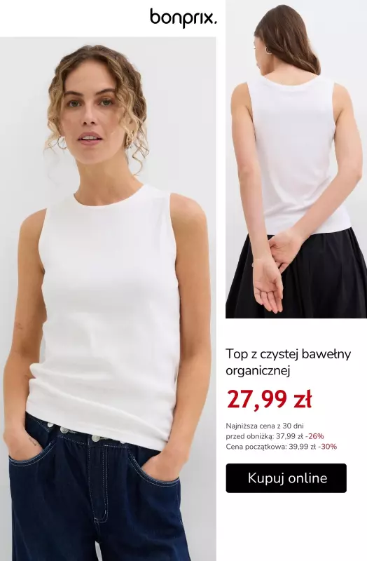 bonprix - gazetka promocyjna Odzież damska BASIC do 50 zł   - strona 2