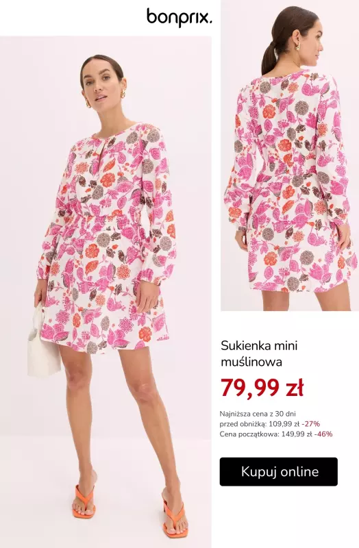 bonprix - gazetka promocyjna Sukienki z wyprzedaży – do 99 zł od czwartku 24.07  - strona 7