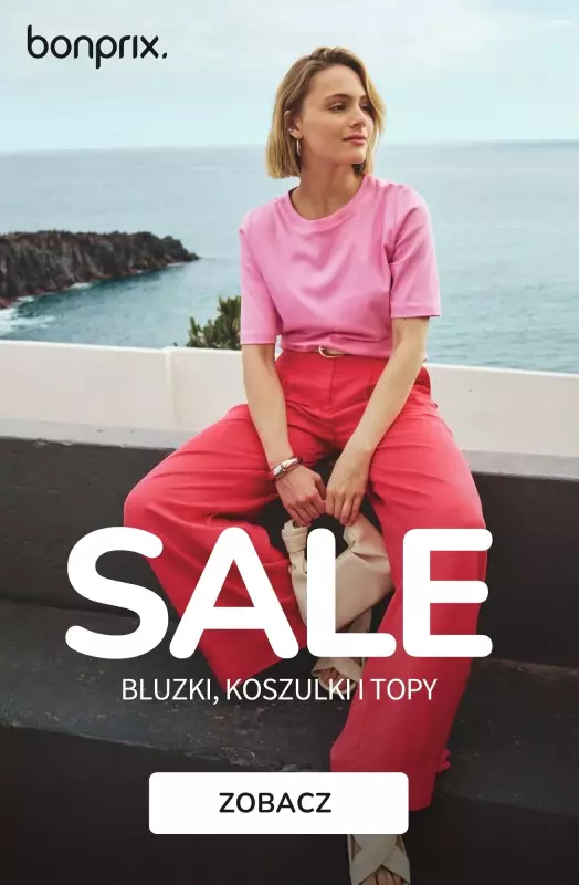 bonprix - gazetka promocyjna SALE - Koszulki, bluzki i topy od środy 30.07 do wtorku 05.08