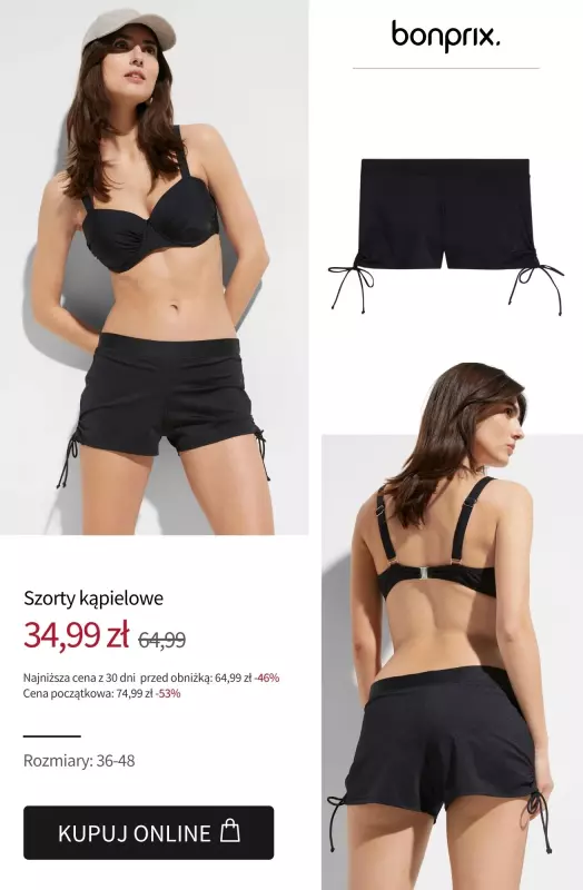 bonprix - gazetka promocyjna BEACHWEAR - Stroje kąpielowe już od 34,99 zł   - strona 3
