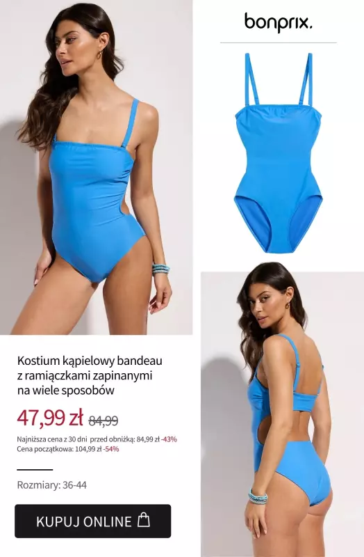 bonprix - gazetka promocyjna BEACHWEAR - Stroje kąpielowe już od 34,99 zł od wtorku 05.08  - strona 14