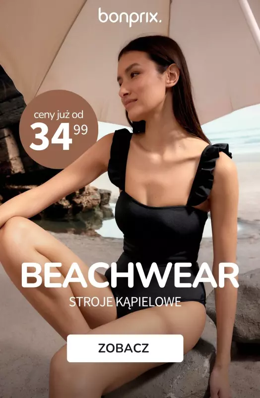 bonprix - gazetka promocyjna BEACHWEAR - Stroje kąpielowe już od 34,99 zł od wtorku 05.08 