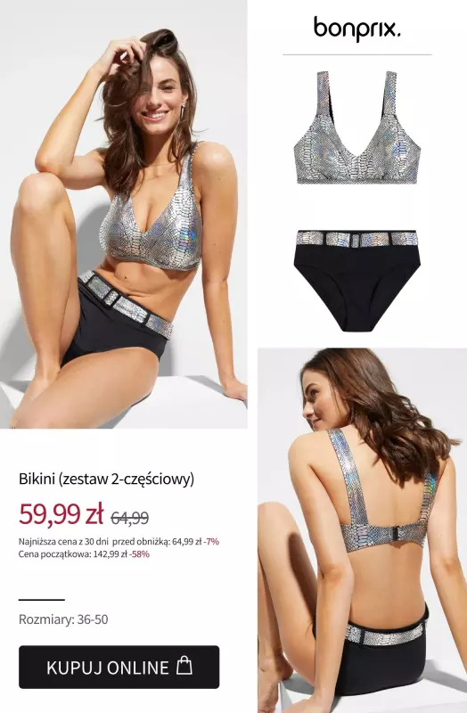 bonprix - gazetka promocyjna BEACHWEAR - Stroje kąpielowe już od 34,99 zł od wtorku 05.08  - strona 13