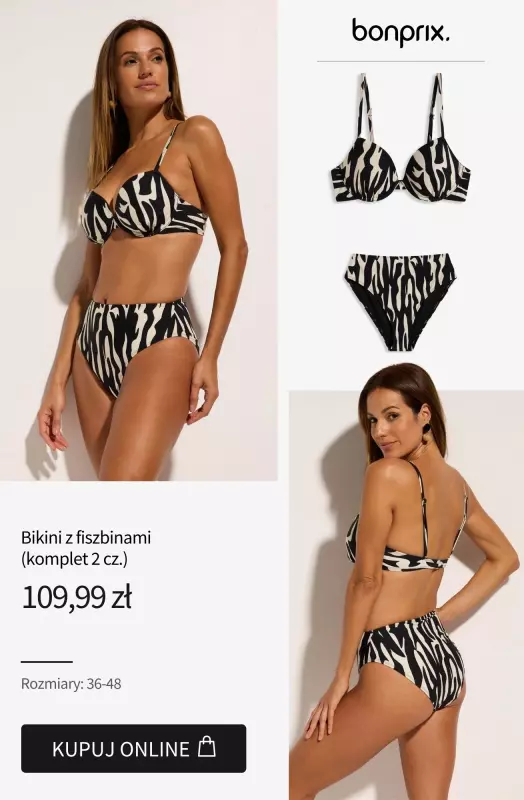 bonprix - gazetka promocyjna BEACHWEAR - Stroje kąpielowe już od 34,99 zł od wtorku 05.08  - strona 10