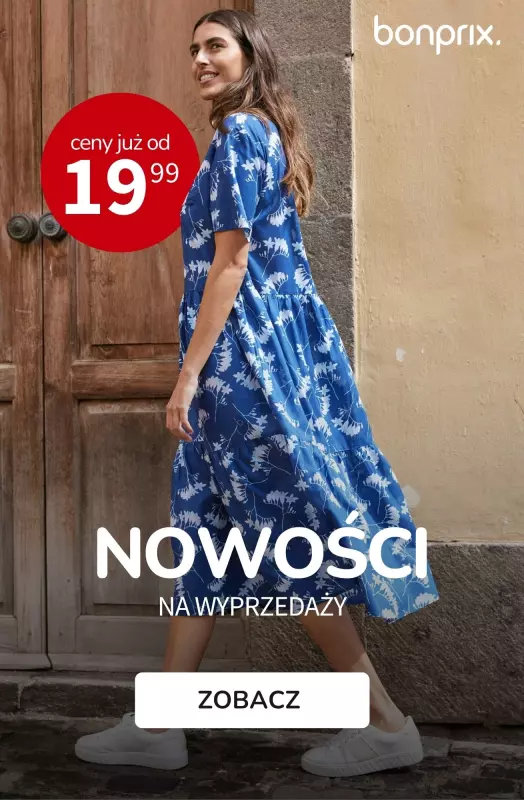 bonprix - gazetka promocyjna Nowości na wyprzedaży! od czwartku 07.08 do środy 13.08