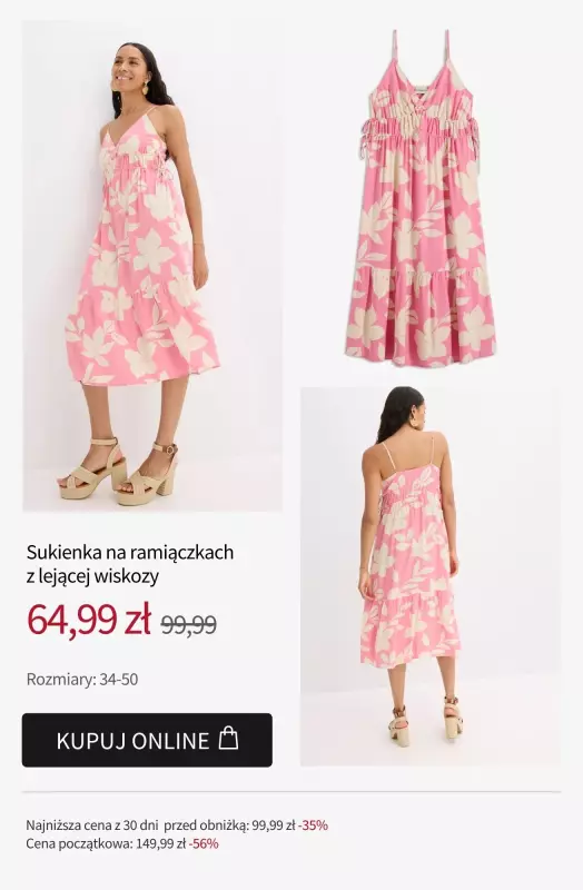 bonprix - gazetka promocyjna Sukienki — już od 37,99 zł od piątku 08.08 do czwartku 14.08 - strona 13