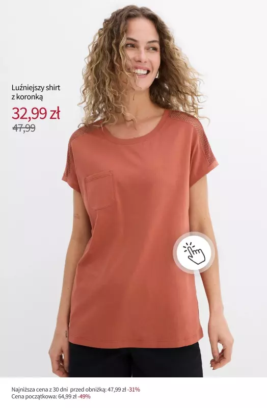 bonprix - gazetka promocyjna Stylowe bluzki na wyprzedaży!   - strona 3