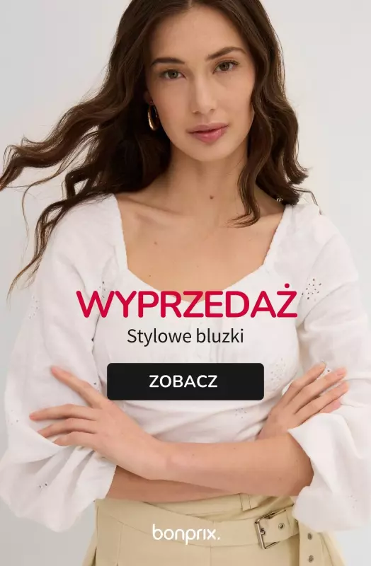bonprix - gazetka promocyjna Stylowe bluzki na wyprzedaży! od środy 10.09 do wtorku 16.09