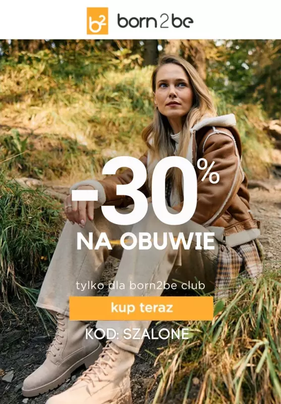 Born2be - gazetka promocyjna -30% na obuwie od środy 09.10 do piątku 11.10