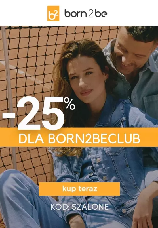 Born2be - gazetka promocyjna -25% na wszystko w Klubie od środy 09.10 do piątku 11.10