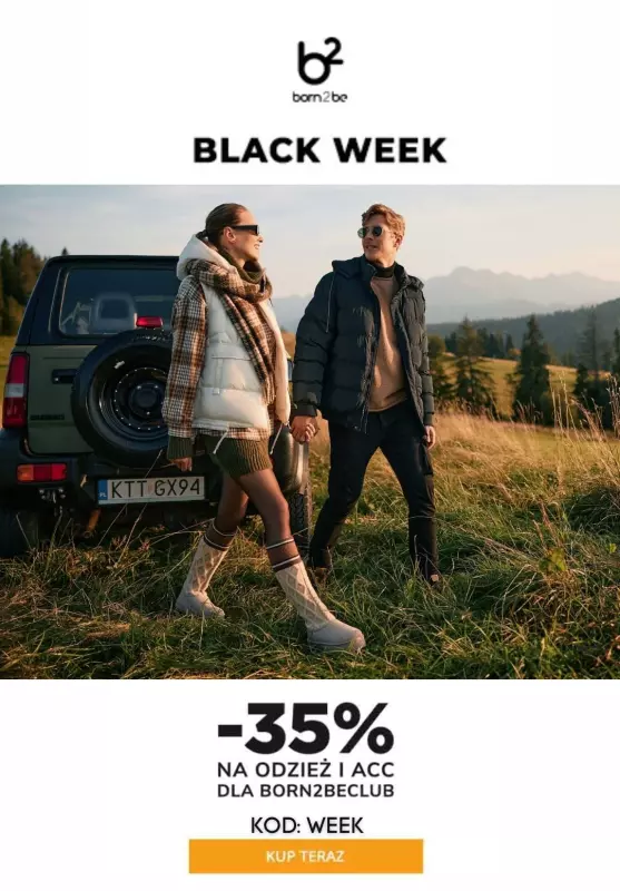 Born2be - gazetka promocyjna -35% na odzież i akcesoria w Klubie od niedzieli 17.11 do środy 20.11