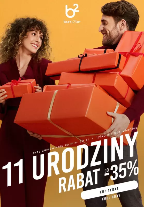 Born2be - gazetka promocyjna Do -35% na wszystko za min. 50 zł od czwartku 20.02 do poniedziałku 24.02