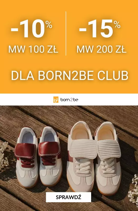 Born2be - gazetka promocyjna Do -15% powrót do szkoły od piątku 22.08 do środy 03.09