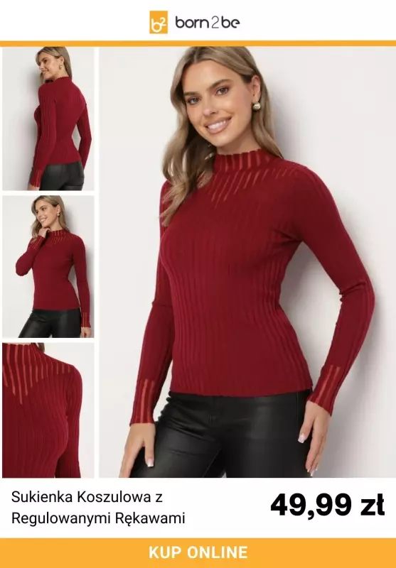 Born2be - gazetka promocyjna Burgundowa kolekcja w super cenach   - strona 2
