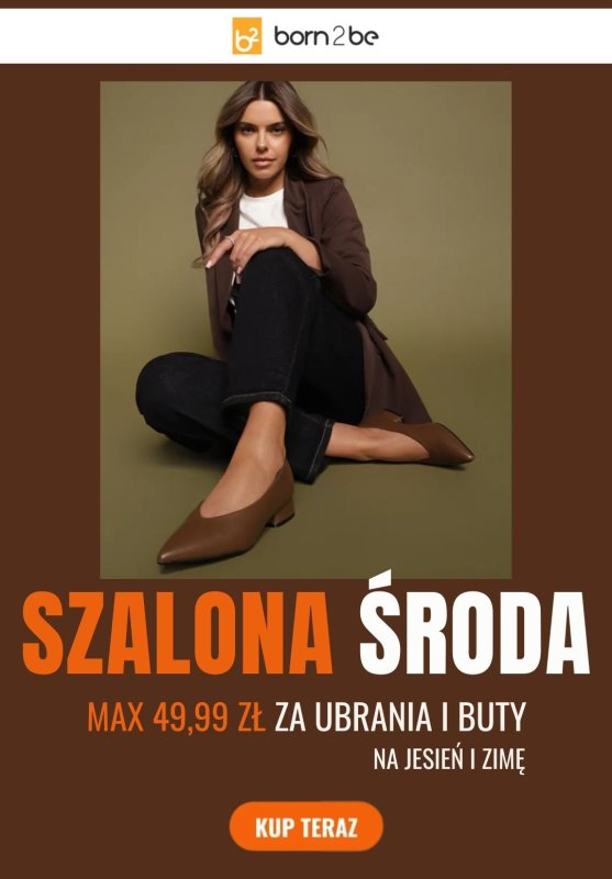 Born2be - gazetka promocyjna Ubrania i buty na jesień za max 49,99 zł od środy 17.09 do piątku 19.09