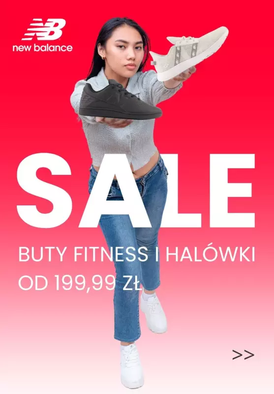 New Balance - gazetka promocyjna Buty do fitness i halówki od 199,99 ZŁ od czwartku 22.02 