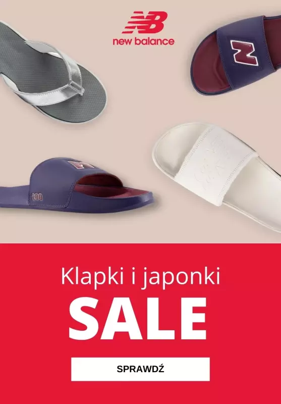 New Balance - gazetka promocyjna Klapki i japonki SALE od wtorku 16.07 do wtorku 23.07