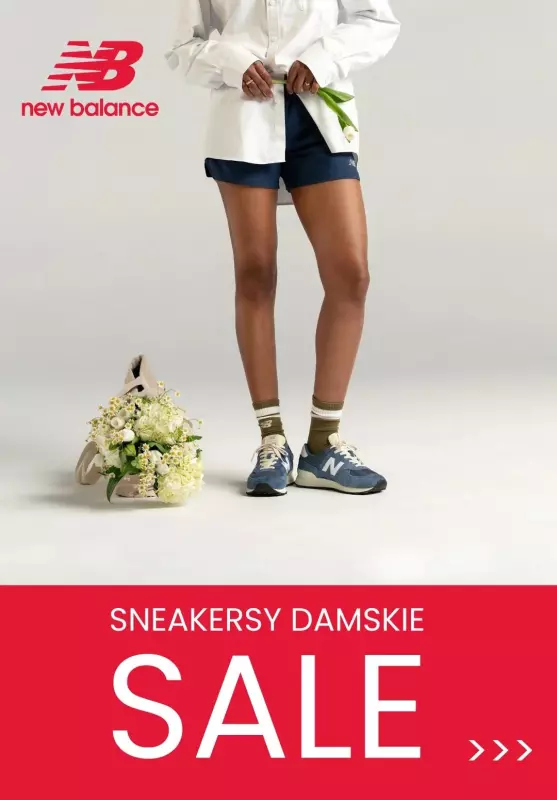 New Balance - gazetka promocyjna SALE - klasyczne sneakersy damskie od piątku 13.09 