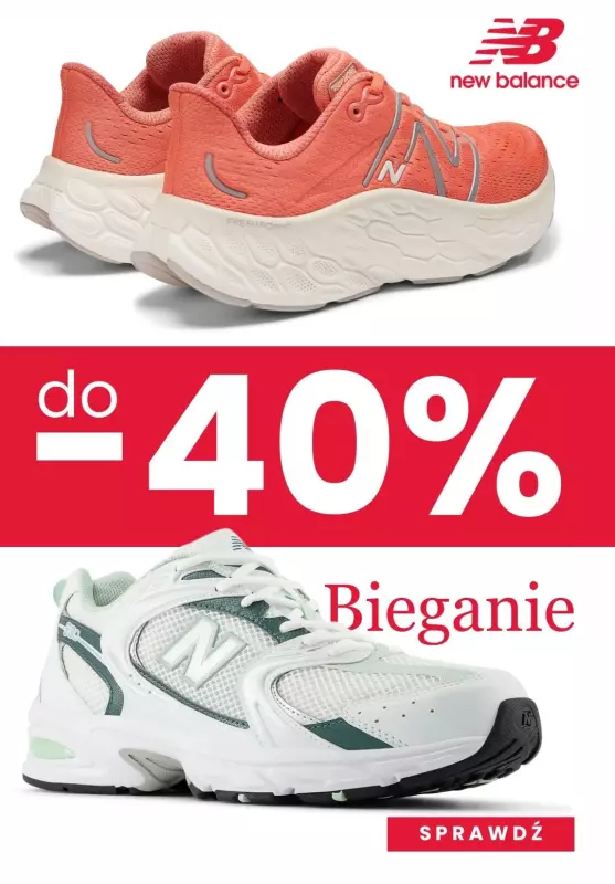 New Balance - gazetka promocyjna Do -40% buty do biegania dla dorosłych od czwartku 19.09 do środy 25.09