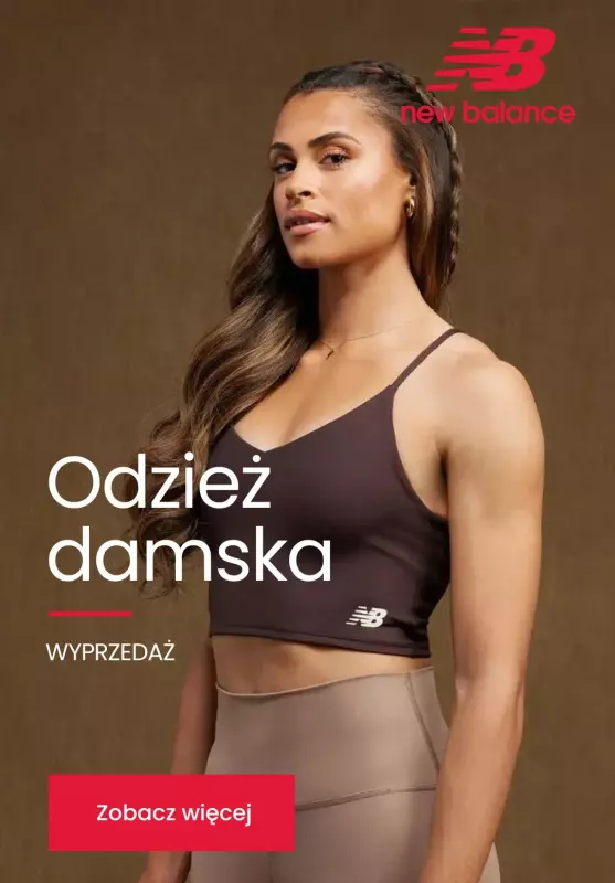 New Balance - gazetka promocyjna SALE - Odzież damska  