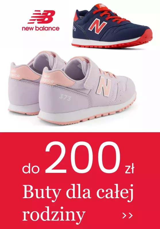 New Balance - gazetka promocyjna Buty dla całej rodziny do 200 zł od piątku 11.10 