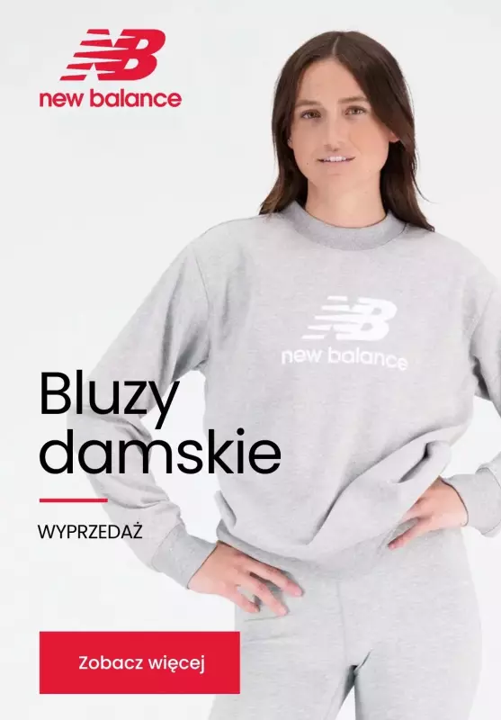 New Balance - gazetka promocyjna Bluzy damskie WYPRZEDAŻ od piątku 25.10 do niedzieli 03.11