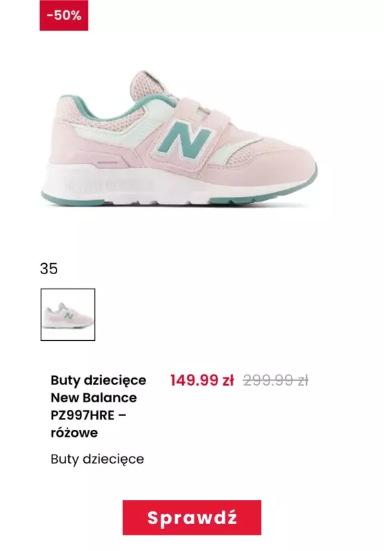 New Balance - gazetka promocyjna Ostatnie rozmiary butów do -60% od środy 30.10 do piątku 01.11 - strona 8