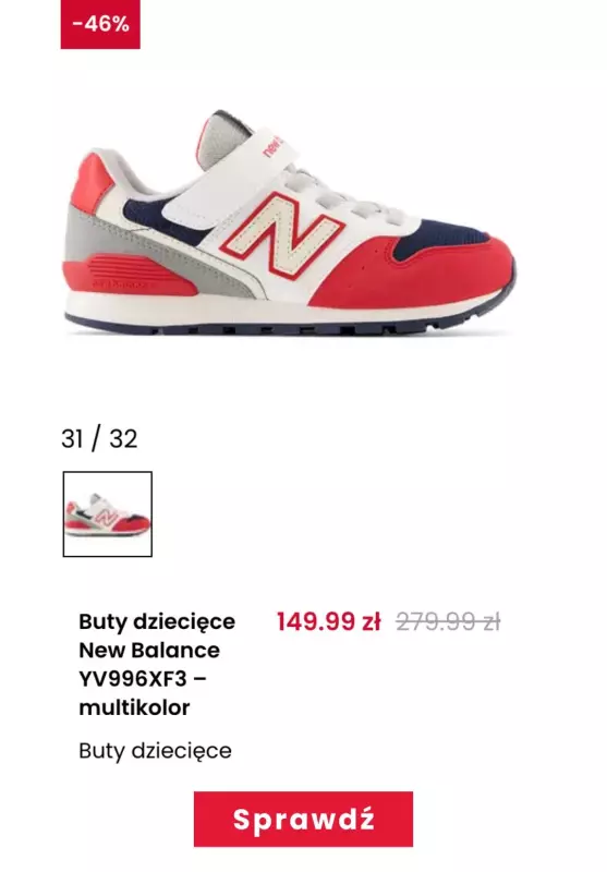 New Balance - gazetka promocyjna Ostatnie rozmiary butów do -60% od środy 30.10 do piątku 01.11 - strona 10