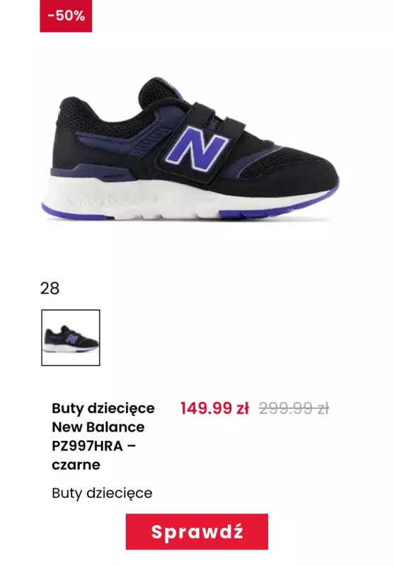 New Balance - gazetka promocyjna Ostatnie rozmiary butów do -60% od środy 30.10 do piątku 01.11 - strona 9