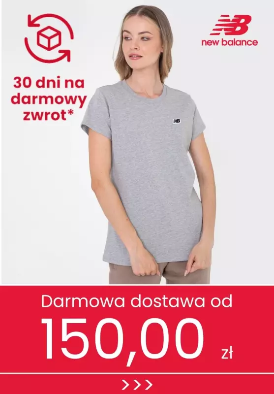 New Balance - gazetka promocyjna Darmowa dostawa i zwrot od czwartku 02.01 