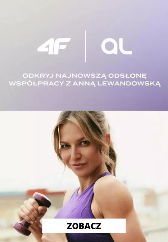 4F - gazetka promocyjna Kolekcja Anny Lewandowskiej od czwartku 08.08 