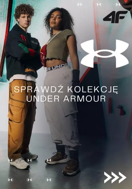 4F - gazetka promocyjna Kolekcja Under Armour w super cenach! od piątku 18.10 