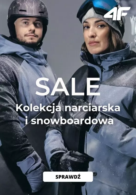 4F - gazetka promocyjna Sale- Kolekcja narciarska i snowboardowa od piątku 27.12 do niedzieli 05.01