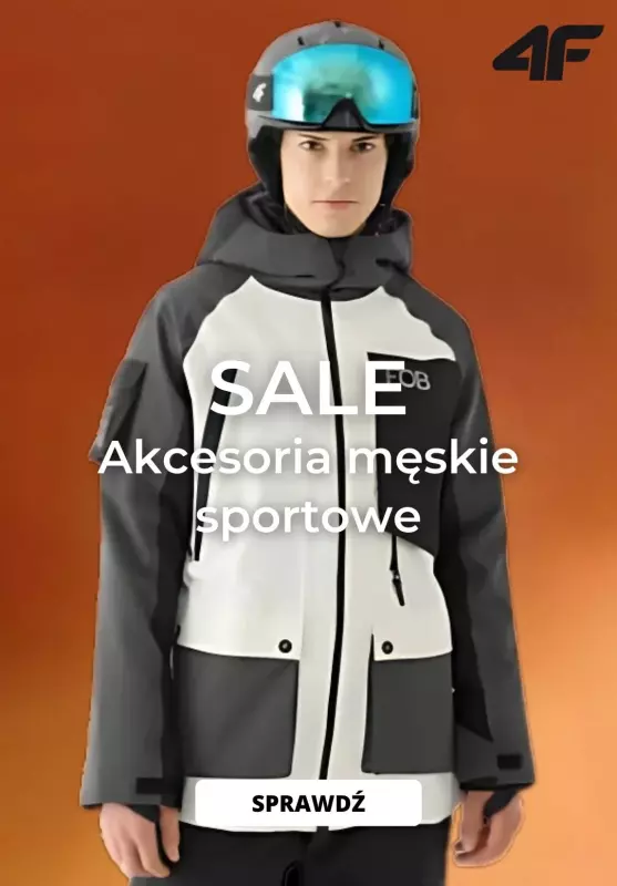 4F - gazetka promocyjna SALE- Akcesoria męskie sportowe od wtorku 31.12 do niedzieli 12.01