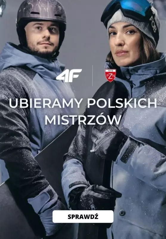 4F - gazetka promocyjna Kolekcja 4F PRO- Ubieramy polskich mistrzów od środy 15.01 do niedzieli 26.01