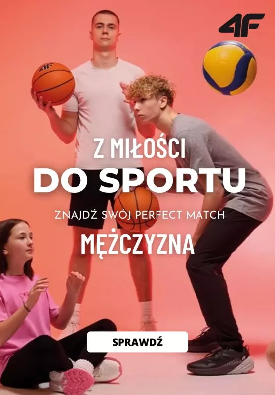 4F - gazetka promocyjna Kolekcja sportowa w SUPER cenach dla Niego! od wtorku 04.02 do wtorku 11.02