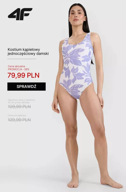 4F - gazetka promocyjna Dodatkowe -20% na przecenione produkty przy zakupach od 99 PLN! od środy 30.04 do niedzieli 04.05 - strona 9