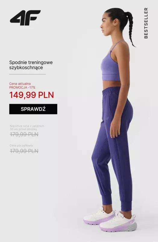 4F - gazetka promocyjna Kolekcja treningowa dla Niej w Super Cenie! od wtorku 06.05  - strona 7