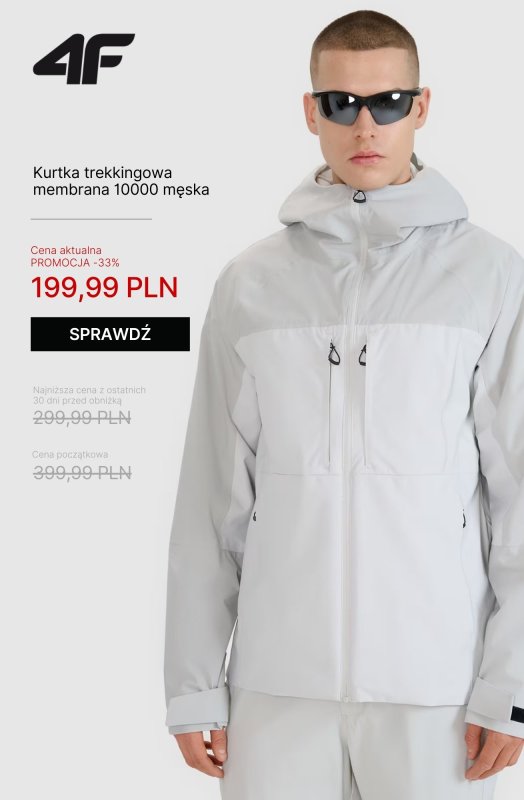 4F - gazetka promocyjna Odzież Outdoor - idealna na zmienną pogodę! od czwartku 08.05  - strona 12