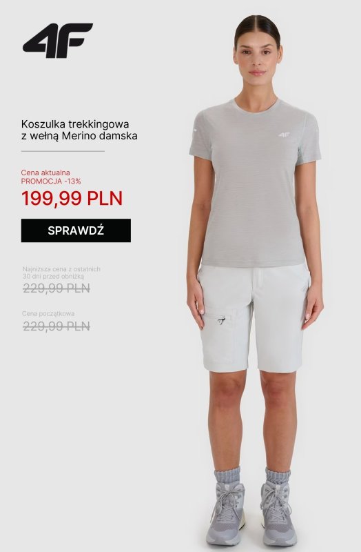 4F - gazetka promocyjna Odzież Outdoor - idealna na zmienną pogodę! od czwartku 08.05  - strona 8