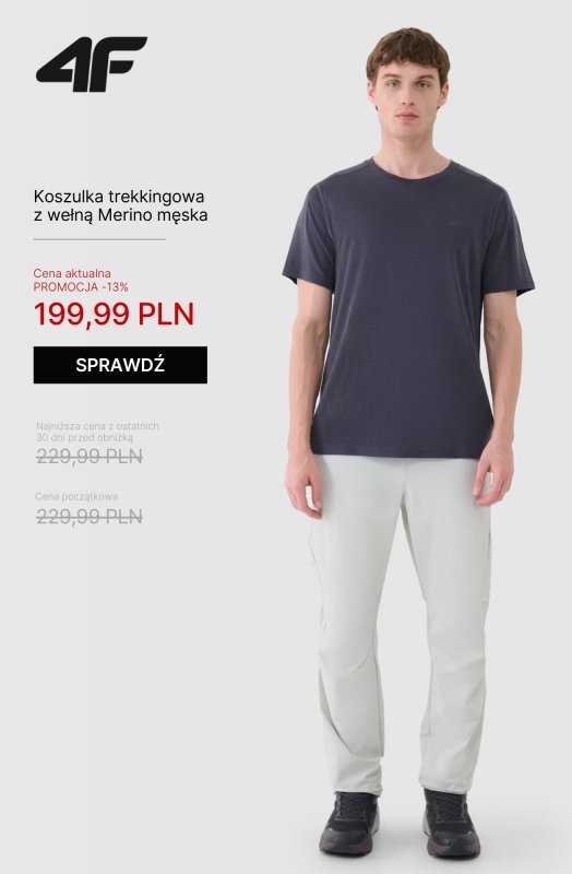 4F - gazetka promocyjna Odzież Outdoor - idealna na zmienną pogodę! od czwartku 08.05  - strona 9