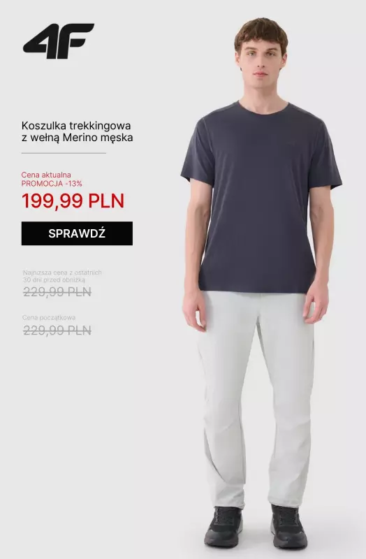 4F - gazetka promocyjna Odzież Outdoor - idealna na zmienną pogodę! od czwartku 08.05  - strona 9