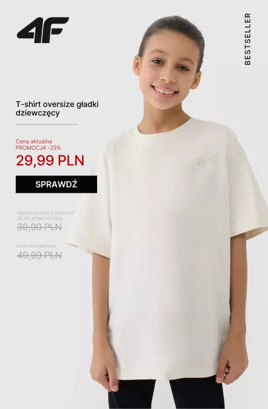 4F - gazetka promocyjna Ubrania dla dzieci do 50 zł! od środy 14.05  - strona 4