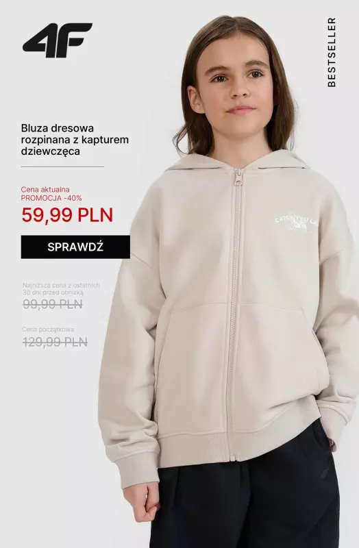 4F - gazetka promocyjna -20% na kurtki, bluzy i spodnie przy zakupach od 199 PLN od czwartku 15.05 do poniedziałku 19.05 - strona 4