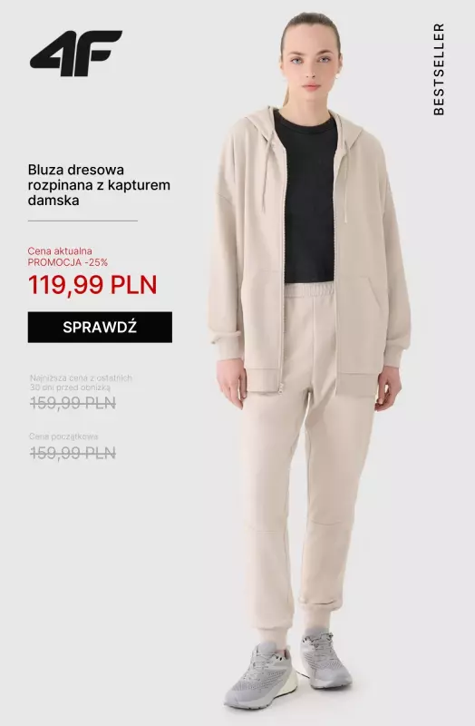 4F - gazetka promocyjna -20% na kurtki, bluzy i spodnie przy zakupach od 199 PLN   - strona 2